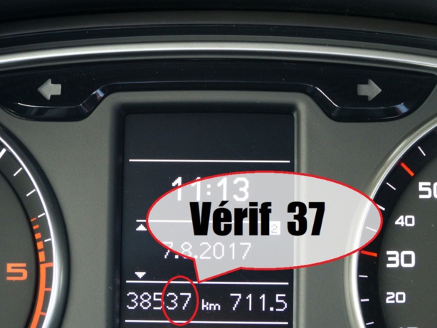 Les verifs intérieures du permis B sur l'Audi A1