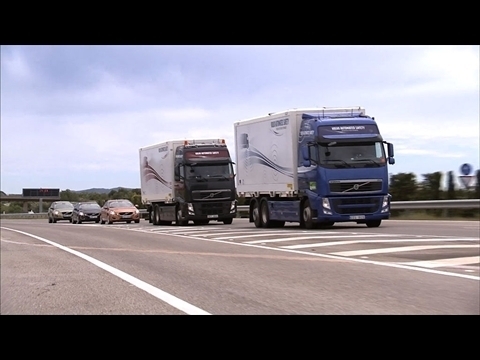 Le premier convoi de véhicules automatisés vient de rouler en Espagne sur le réseau public