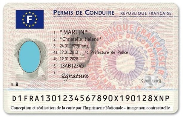 Validité permis de conduire rose Validité permis de conduire rose