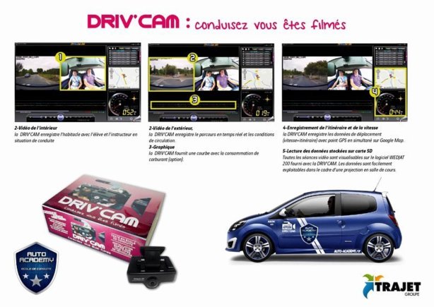 DRIV'CAM   : Apprendre à conduire sous l’œil de deux caméras