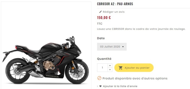 Louer une moto après son permis A2 avec Envie2rouler