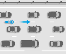 L'interfile en pratique pour les autos … et les motos