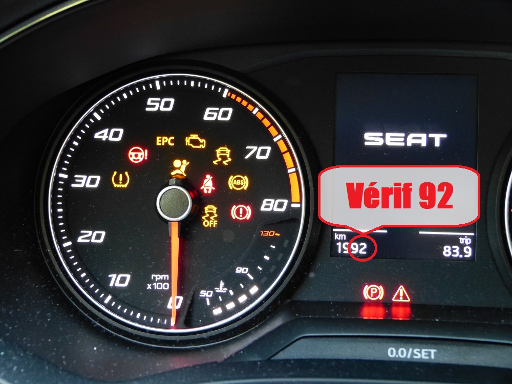 Les verifs extérieures du permis B sur la Seat Ibiza