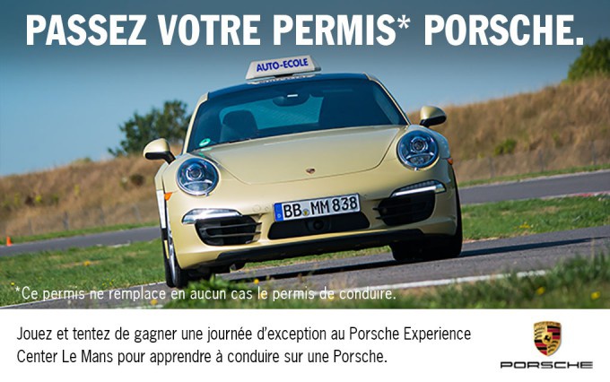 Porsche fait sa pub et malmène des candidats au permis de conduire