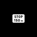 Indique la distance du stop