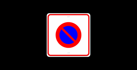 Entrée d'une zone réglementée (stationnement interdit)
