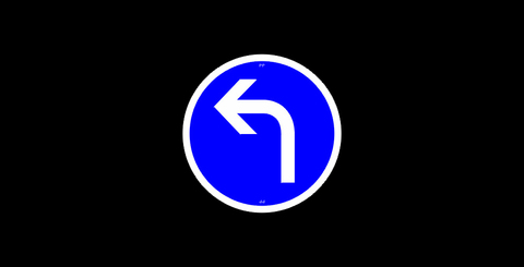 Direction obligatoire a gauche