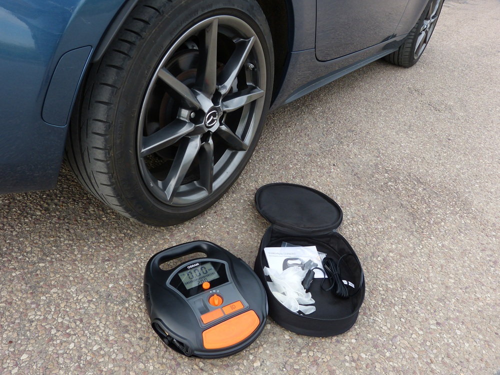 pression pneu gonfleur osram 9