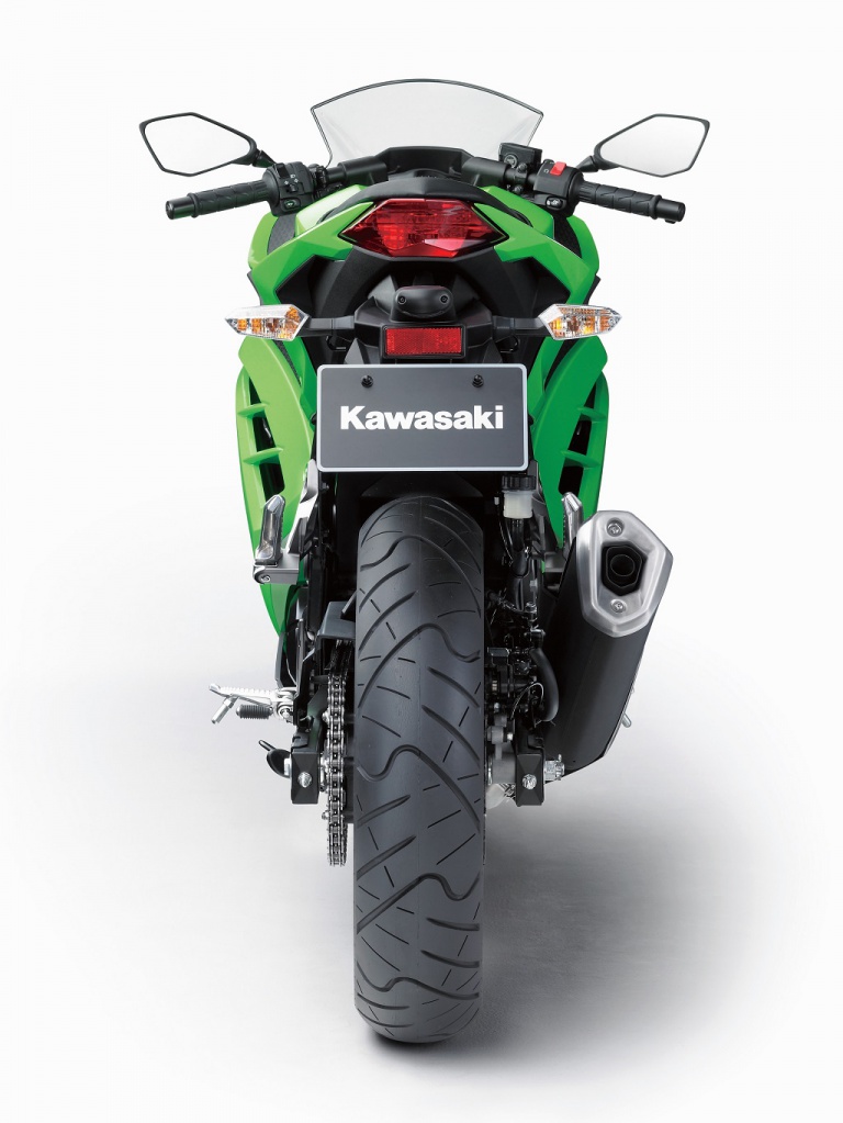 Kawasaki 300 ninja profil arrière